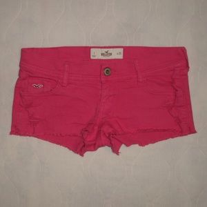 Hollister Dark Pink Denim Jean Shorts Size 1/25